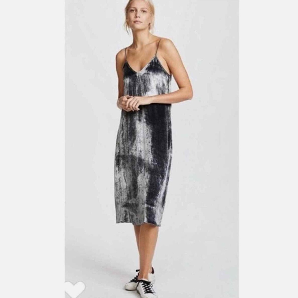 ATM Drapey Velvet Slip Dress size xs
